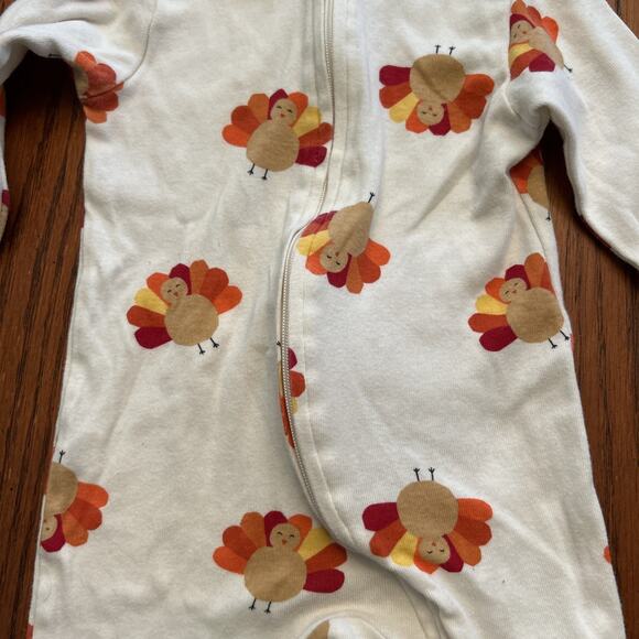 Old Navy Thanksgiving Turkey Outfit Size 6-9 Months Girls Boys Unisex Zip (4) - Picture 3 of 7